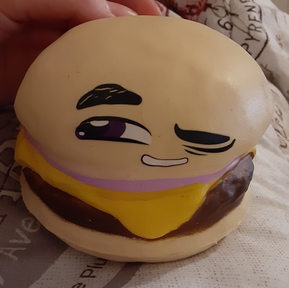 Soft n slow Slick cheeseburger squishy